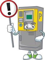 Parking ticket machine icon design vector