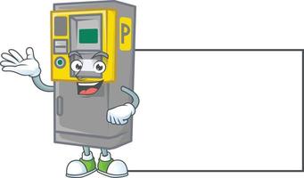 Parking ticket machine icon design vector