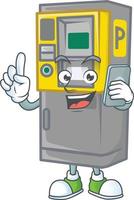 Parking ticket machine icon design vector