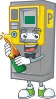 Parking ticket machine icon design vector