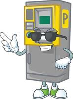 Parking ticket machine icon design vector