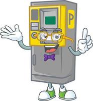 Parking ticket machine icon design vector