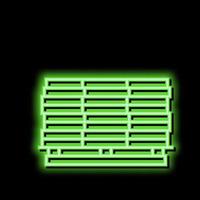 wooden planks on pallet neon glow icon illustration vector