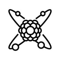 cell molecular structure line icon vector illustration