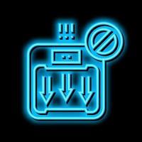 unexplained weight loss hepatitis neon glow icon illustration vector