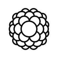 particle molecular structure line icon vector illustration