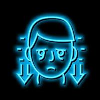 hyperthyroidism endocrinology neon glow icon illustration vector