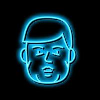 acromegaly endocrinology neon glow icon illustration vector