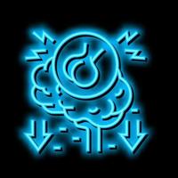 multiple endocrine neoplasia endocrinology neon glow icon illustration vector