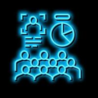 advertising creation neon glow icon illustration vector