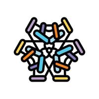 laboratory molecular structure color icon vector illustration