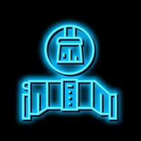 salt cell maintenance neon glow icon illustration vector