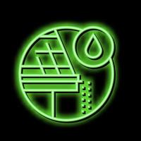 drip edge neon glow icon illustration vector