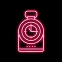 compass tool neon glow icon illustration vector