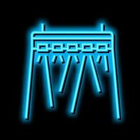 concert lighting neon glow icon illustration vector