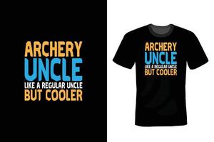 Archery T shirt design, vintage, typography vector