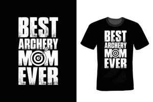 Archery T shirt design, vintage, typography vector