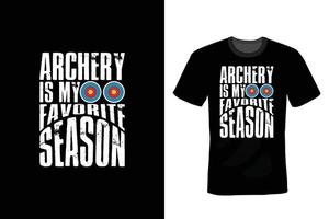 Archery T shirt design, vintage, typography vector