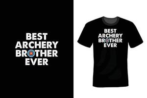 Archery T shirt design, vintage, typography vector