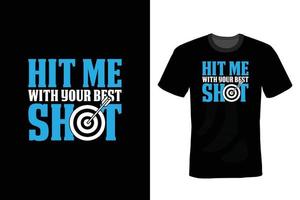 Archery T shirt design, vintage, typography vector