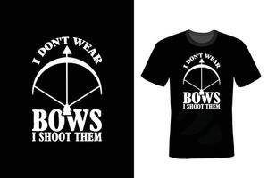 Archery T shirt design, vintage, typography vector