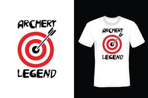 Archery T shirt design, vintage, typography vector