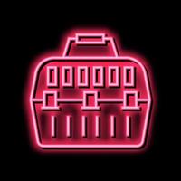carriage cage neon glow icon illustration vector