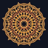 Decorative elements luxury ornament pattern gradient mandala design vector