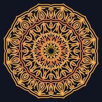 Decorative elements luxury ornament pattern gradient mandala design vector