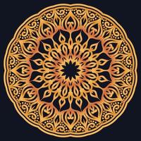Decorative elements luxury ornament pattern gradient mandala design vector