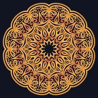 Decorative elements luxury ornament pattern gradient mandala design vector