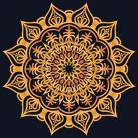 Decorative elements luxury ornament pattern gradient mandala design vector