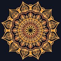 Decorative elements luxury ornament pattern gradient mandala design vector