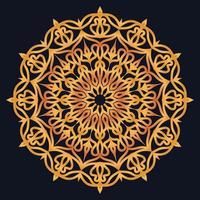 Decorative elements luxury ornament pattern gradient mandala design vector