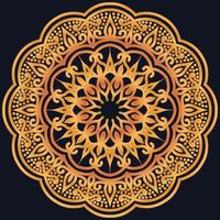 Decorative elements luxury ornament pattern gradient mandala design vector