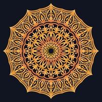 Decorative elements luxury ornament pattern gradient mandala design vector