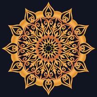 Decorative elements luxury ornament pattern gradient mandala design vector