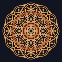 Decorative elements luxury ornament pattern gradient mandala design vector