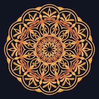 Decorative elements luxury ornament pattern gradient mandala design vector