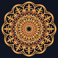 Decorative elements luxury ornament pattern gradient mandala design vector