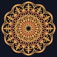 Decorative elements luxury ornament pattern gradient mandala design vector