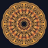 Decorative elements luxury ornament pattern gradient mandala design vector