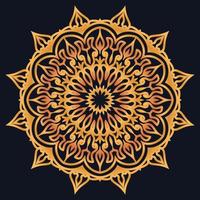Decorative elements luxury ornament pattern gradient mandala design vector