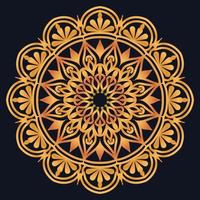 Decorative elements luxury ornament pattern gradient mandala design vector