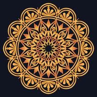 Decorative elements luxury ornament pattern gradient mandala design vector