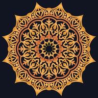 Decorative elements luxury ornament pattern gradient mandala design vector