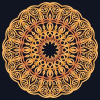 Decorative elements luxury ornament pattern gradient mandala design vector