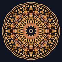 Decorative elements luxury ornament pattern gradient mandala design vector