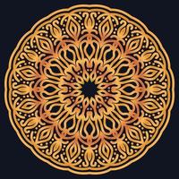 Decorative elements luxury ornament pattern gradient mandala design vector