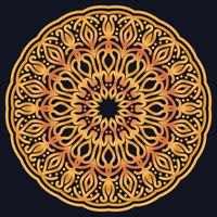 Decorative elements luxury ornament pattern gradient mandala design vector